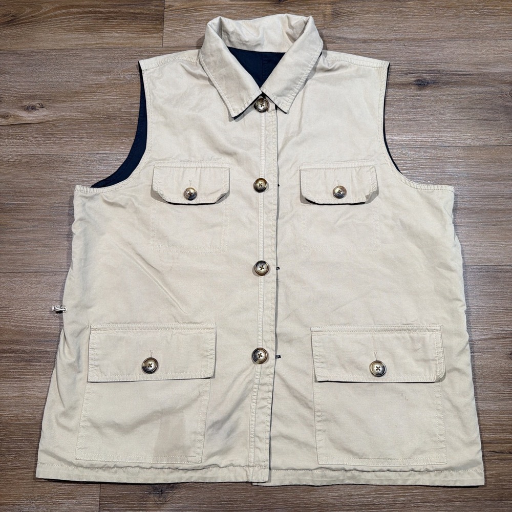 Orvis Men's MEDIUM Sporting Traditions Reversible Vest Black / Tan Soft Pockets
